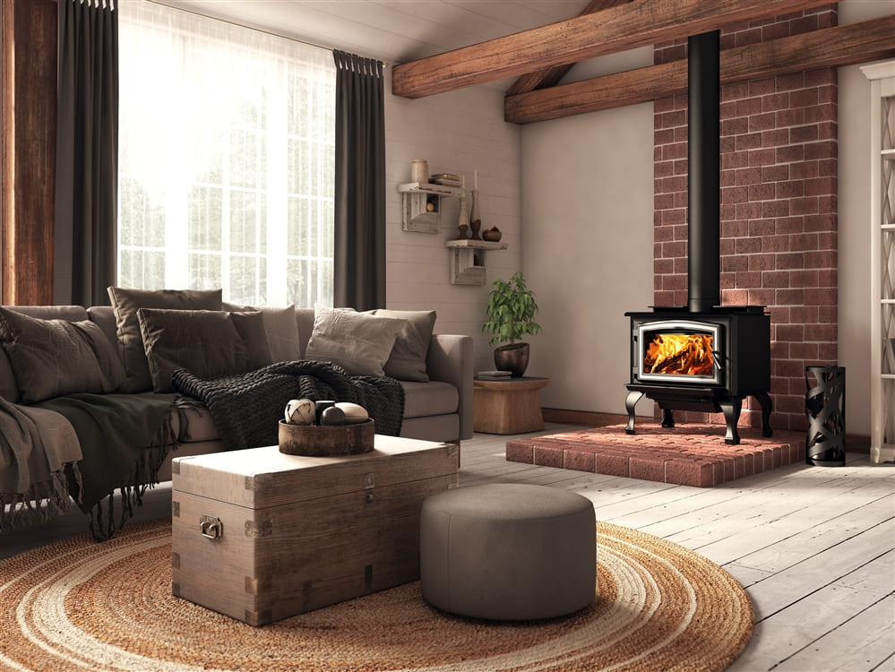 Osburn 1700 Wood Stove on Legs OB01700