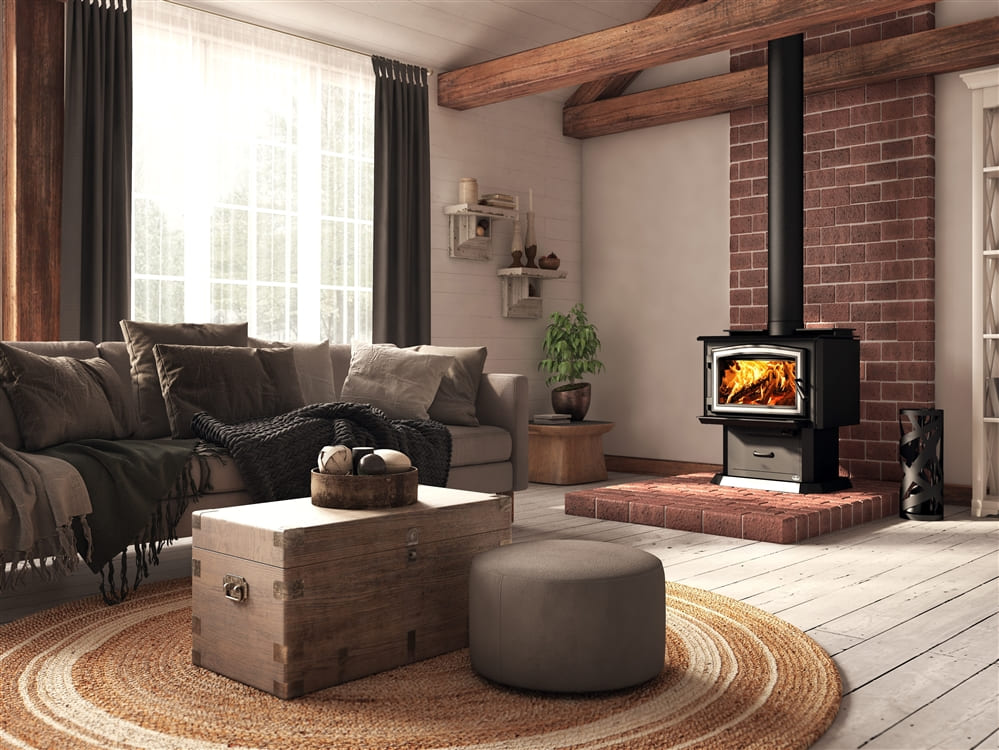 Osburn 1700 Wood Stove on Pedestal OB01700